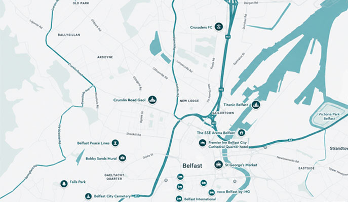 United Kingdom and Ireland sales office map for modular infrastructure solutions