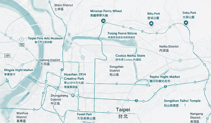 Taiwan office location map for modular infrastructure headquarters